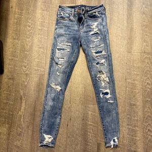 American Eagle Dark Denim Skinny Jeans